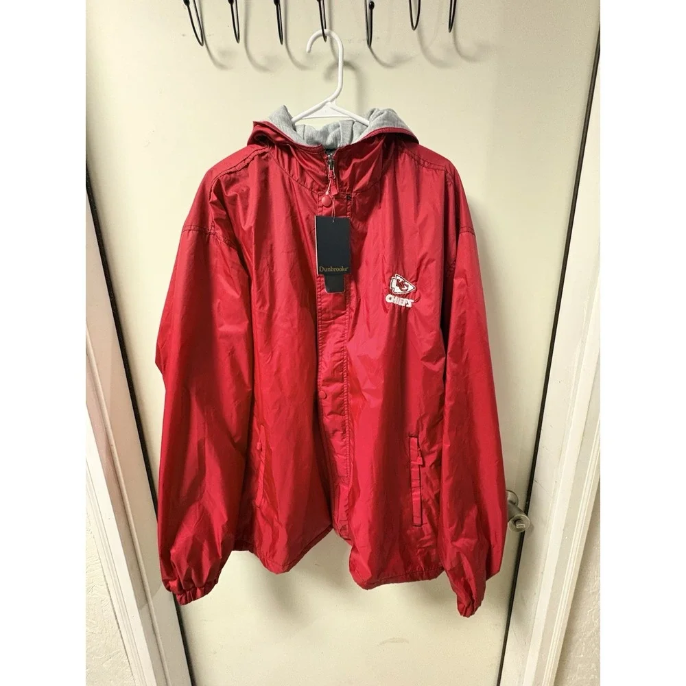 Dunbrooks Kansas City Chiefs Lined Lightweight Jacket XL New Nice NFL